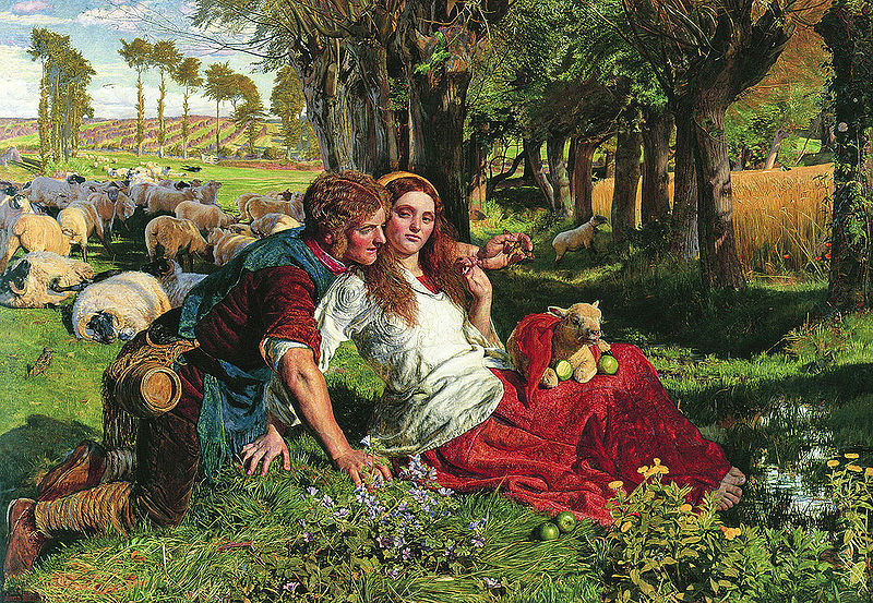 William Holman Hunt, The Hireling Shepherd