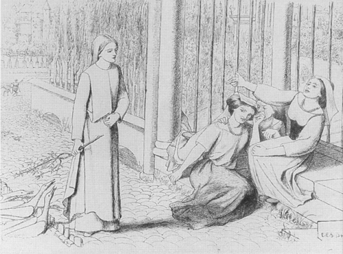 Pippa Passes drawn by Elizabeth Siddal