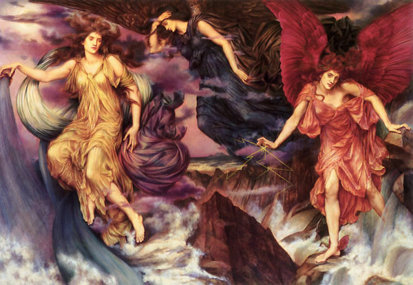 'The Storm Spirits', Evelyn De Morgan