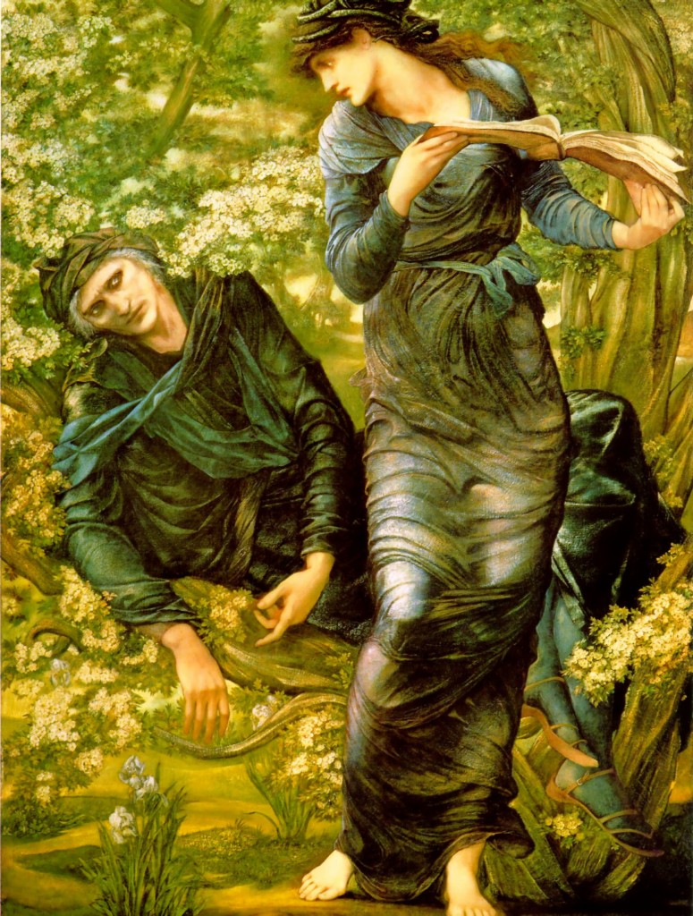 Maria Zambaco appears as Nimue in Burne-Jones' 'The Beguiling of Merlin'