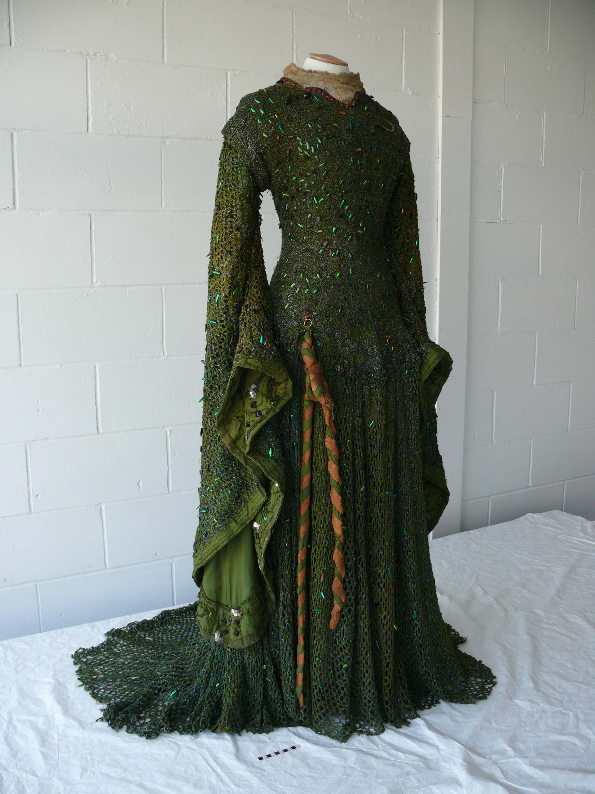 Ellen Terry's 'Lady Macbeth' dress prior to restoration.