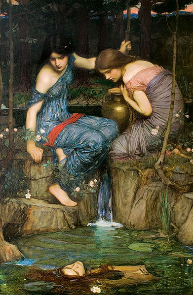 'Nymphs Finding the Head of Orpheus' (John William Waterhouse)