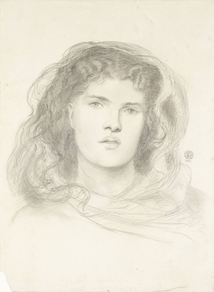 Study for 'The Bride' 1865 by Dante Gabriel Rossetti 1828-1882