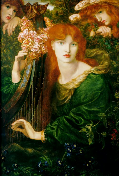 Alexa Wilding in Dante Gabriel Rossetti's 'La Ghirlandata'