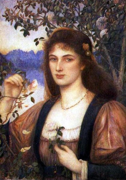 'The Rose from Armida's Garden', Marie Spartali Stillman