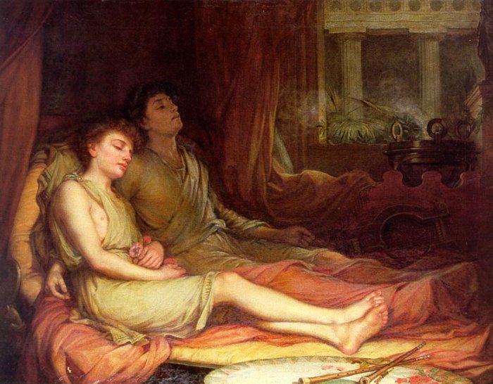 'Sleep and his Half-Brother Death', John William Waterhouse