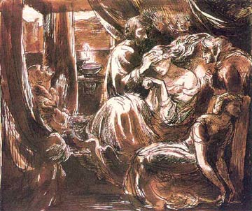 'The Death of Lady Macbeth', Dante Gabriel Rossetti 