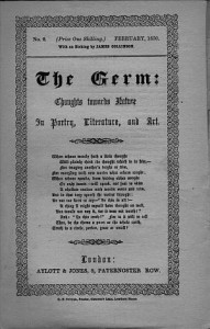 Title page of 'The Germ', courtesy Rossetti Archive (rossettiarchive.org)