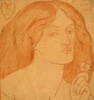 A red chalk tracing of Regina Cordium at Birmingham Museums