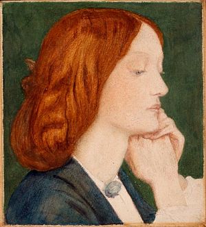 Portrait of Elizabeth Siddal (1854), Dante Gabriel Rossetti.