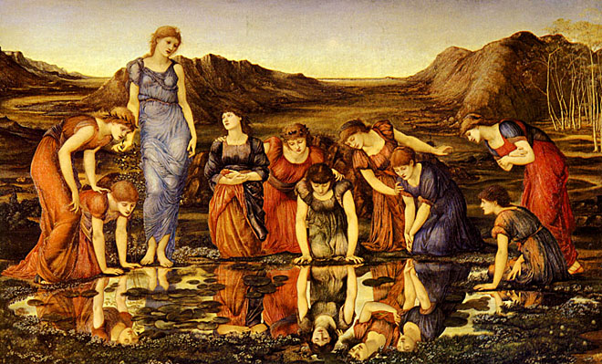 'The Mirror of Venus', Sir Edward Burne-Jones