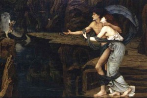 'Orpheus and Eurydice on the banks of the Styx', John Roddam Spencer Stanhope