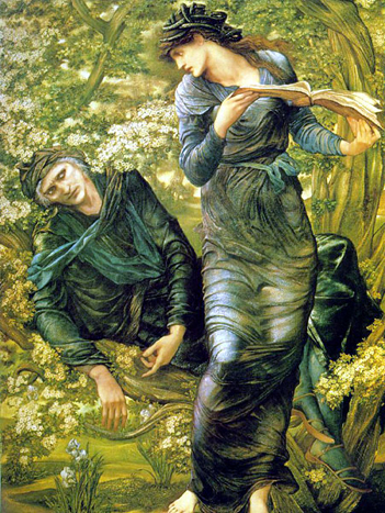 'The Beguiling of Merlin', Sir Edward Burne-Jones