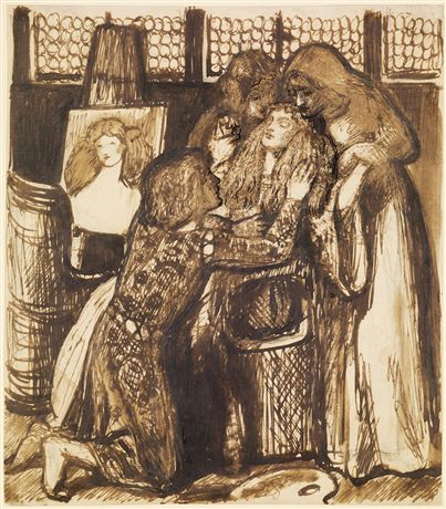 Dante Gabriel Rossetti, 'Study for Bonifazio's Mistress'