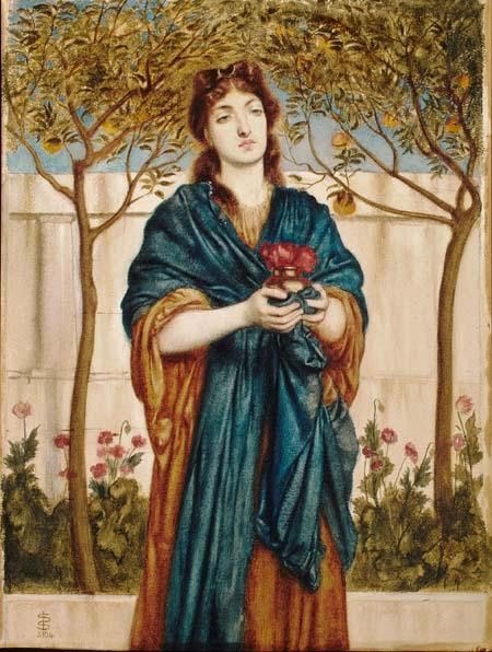 Priestess Offering Poppies, Simeon Solomon