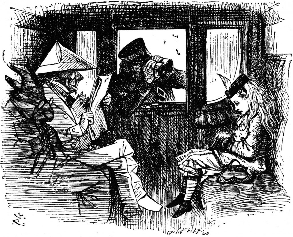 'Alice on the Train', John Tenniel