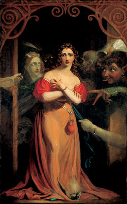 'Bertalda, Assailed by Spirits' by Theodore von Holst, inspired by 'Undine'.