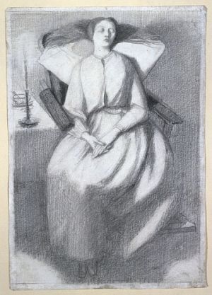 Drawing of Elizabeth Siddal by Dante Gabriel Rossetti