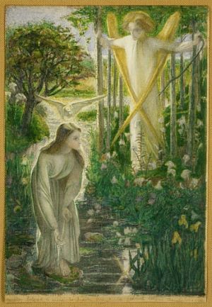 'The Annunciation', Dante Gabriel Rossetti. Via RossettiArchive.org