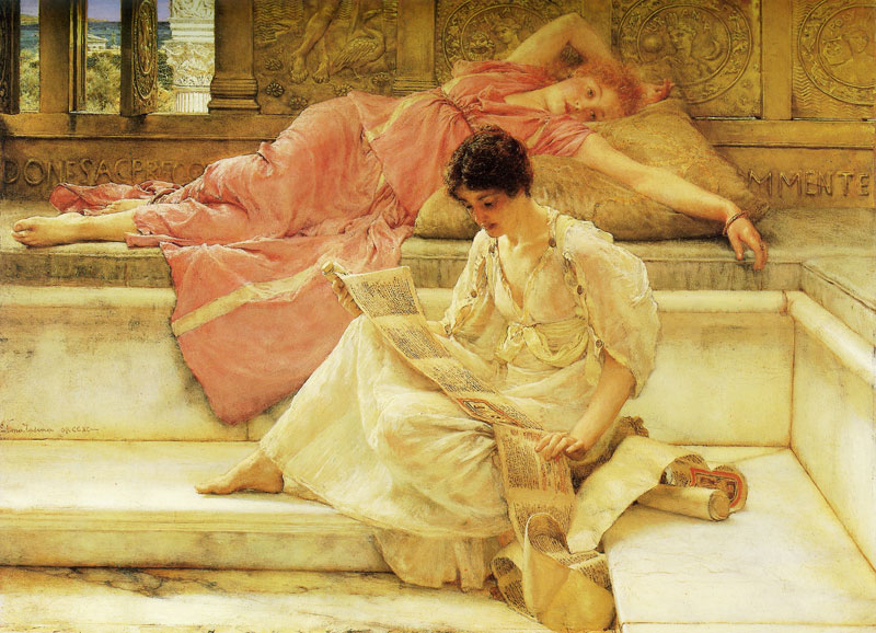 'The Favourite Poet', Sir Lawrence Alma-Tadema