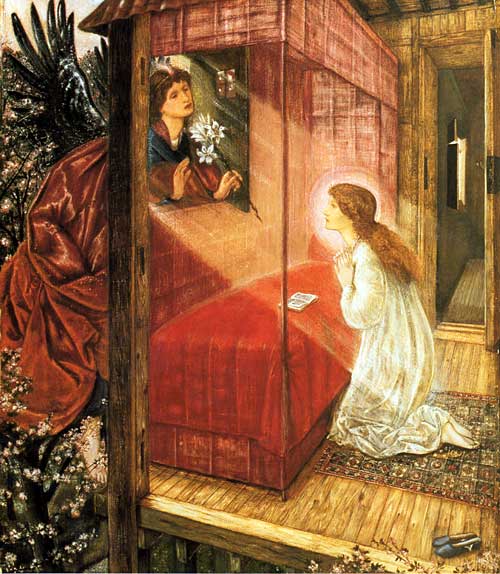 'The Annunciation, Flower of God', Sir Edward Burne-Jones 1862