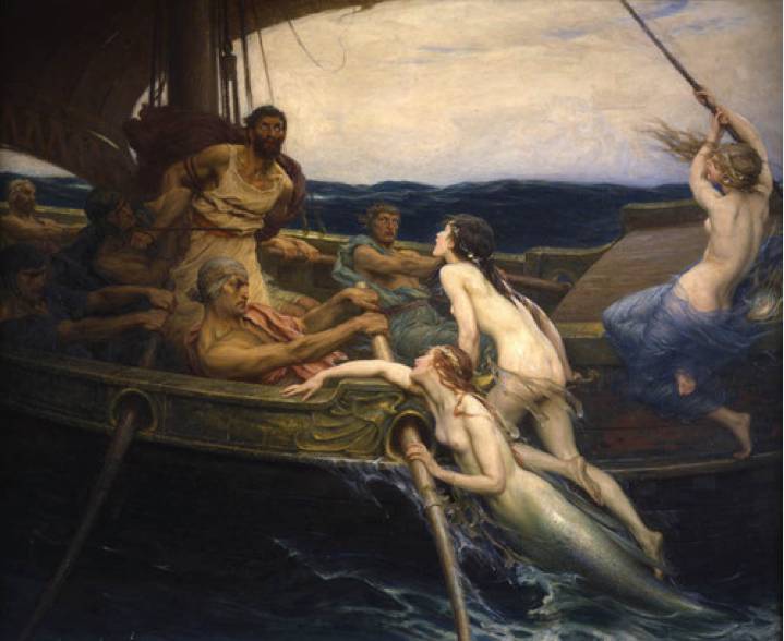 'Ulysses and the Sirens', Herbert James Draper