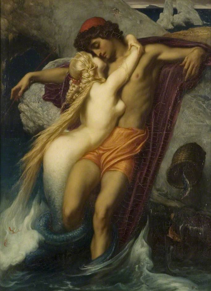 "The Siren and the Fisherman', Frederic Leighton