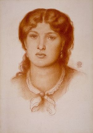 Drawing of Fanny Cornforth by Dante Gabriel Rossetti